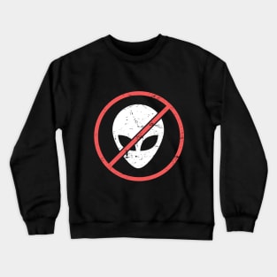 Anti Alien & UFO Design Crewneck Sweatshirt